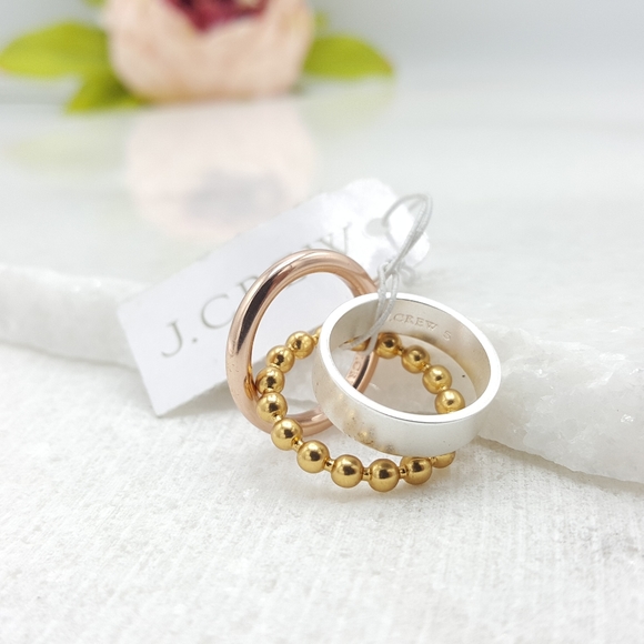 J. Crew Jewelry - NWT J. Crew Ring Set